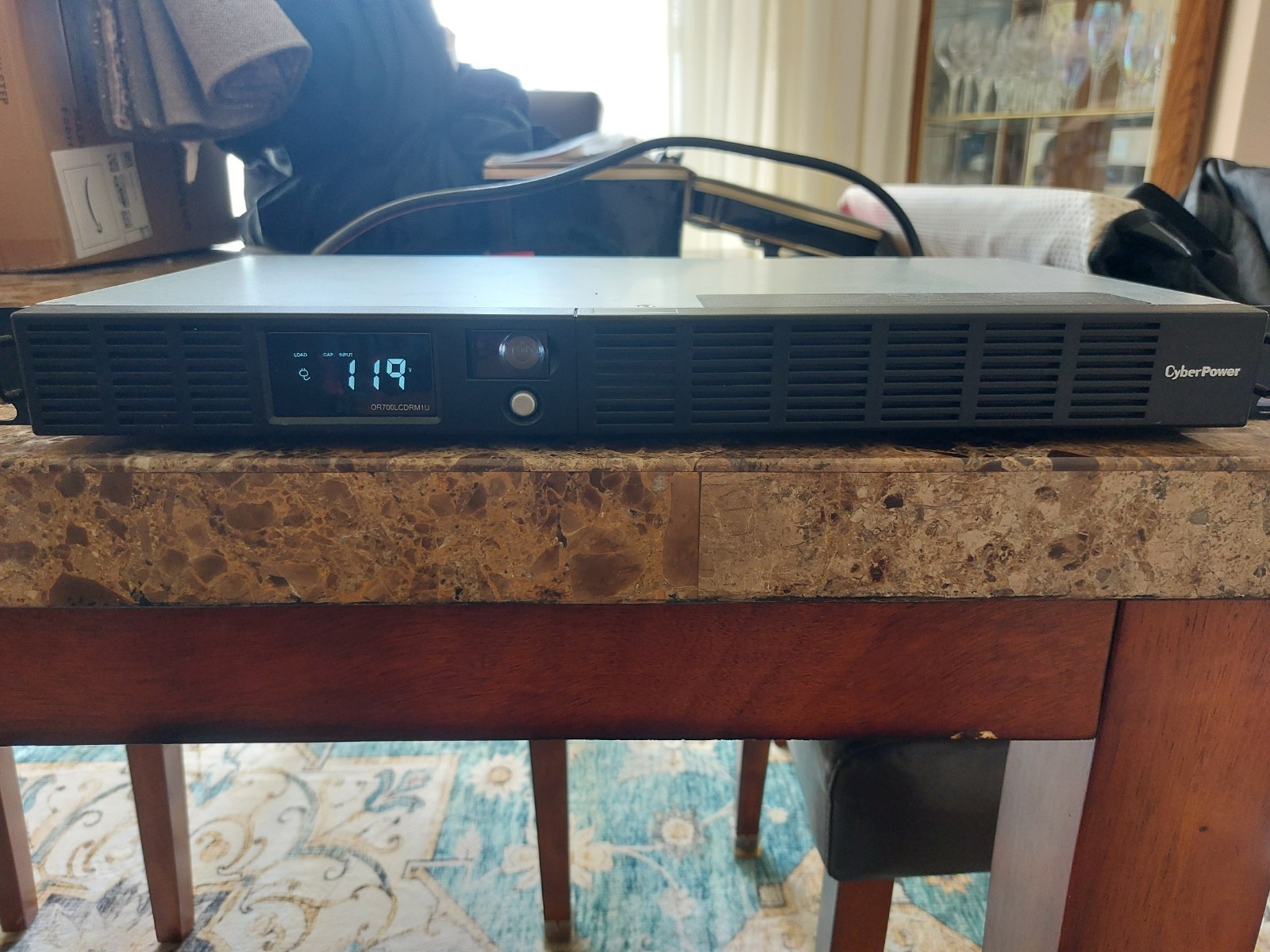 CyberPower OR700LCDRM1U 700VA 1U Rackmount UPS Battery Backup Powers On