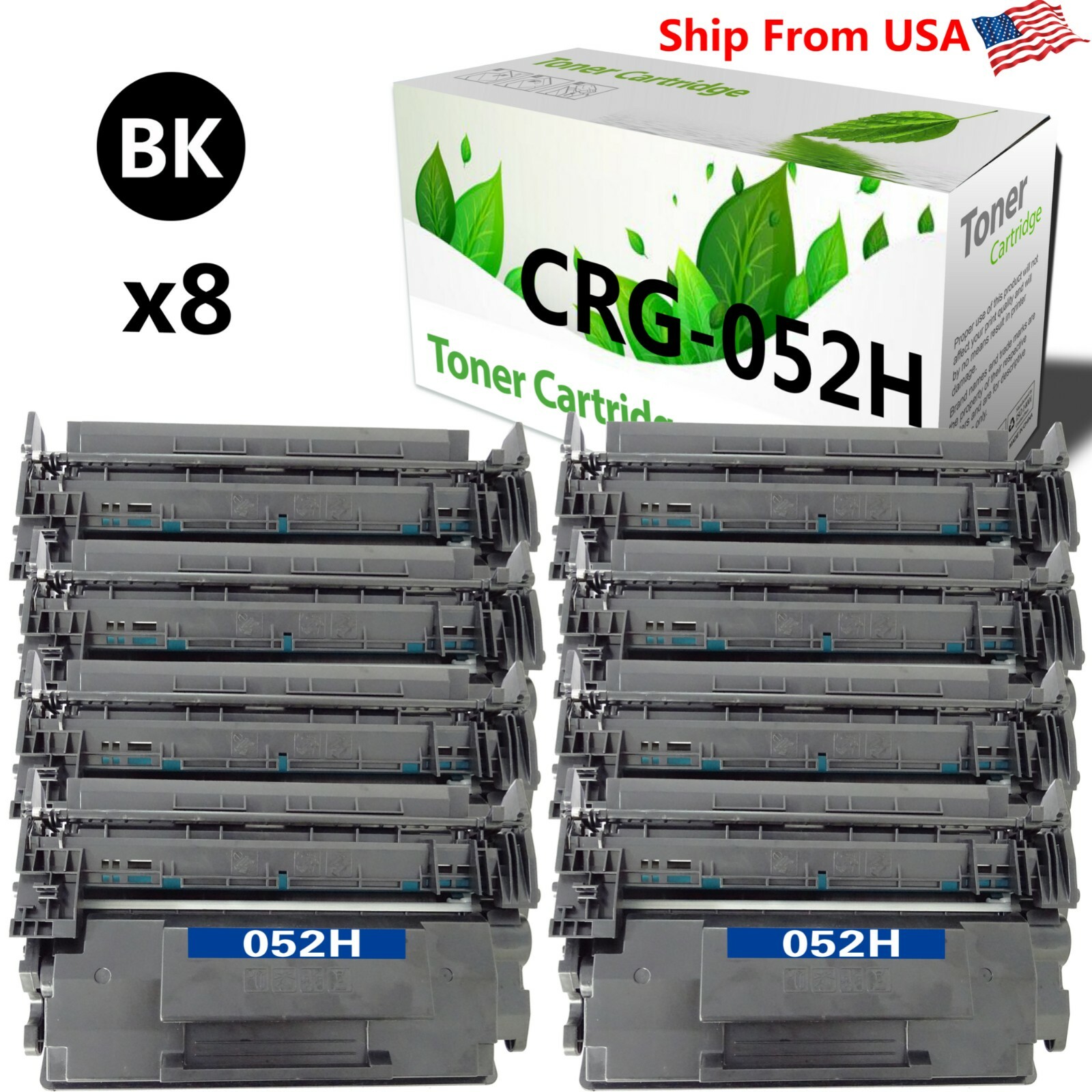 8PK CRG-052H Toner Cartridge for Canon Canon i-SENSYS LBP212dw 214dw