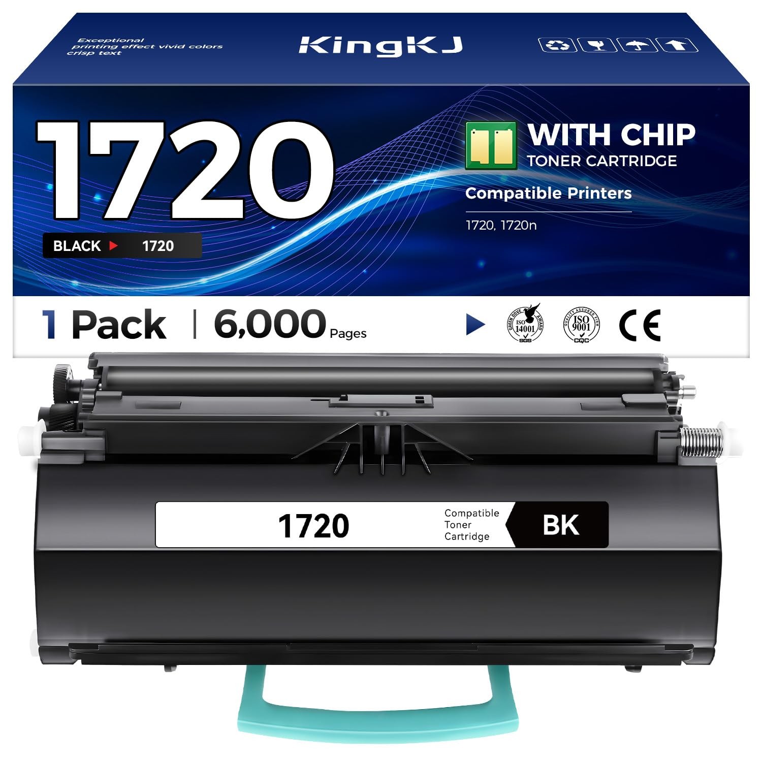 KingKJ MW558 1720 1720DN Toner Cartridge High Yield Black 1-Pack with chip