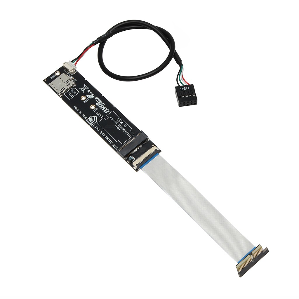 PCI-E to M.2 B-Key WWAN Converter Card Support 3G 4G 5G Wireless Network Module