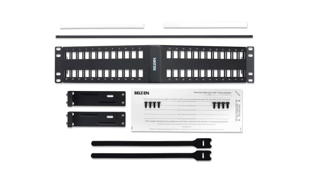 Belden AX104601+MX - KeyConnect Angled Patch Panel, 48 Port