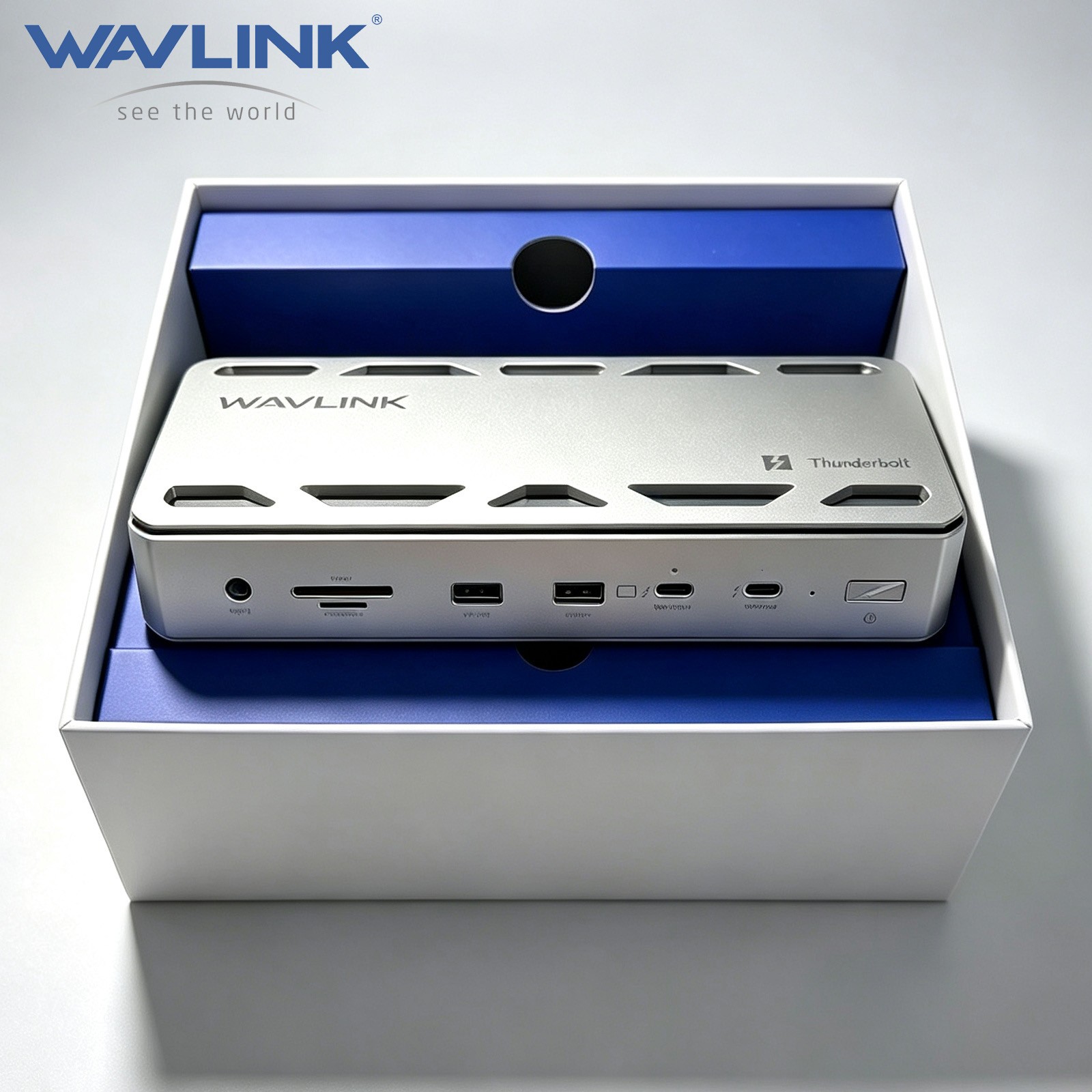 WAVLINK Thunderbolt 5 Dock Intel Certified 140W PD 3xTB5 Downstream USB-C Dockin