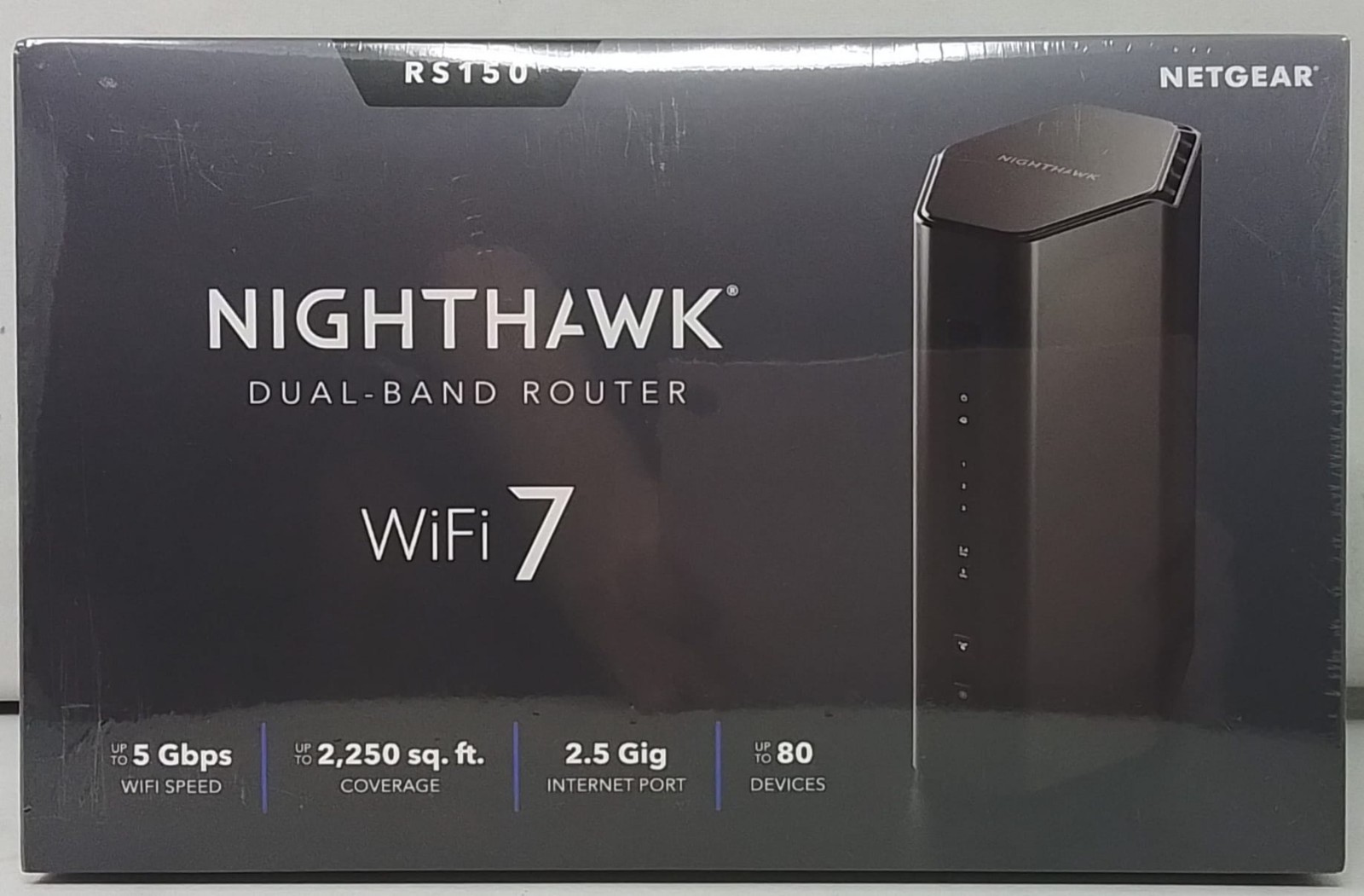 NETGEAR Nighthawk RS150 WiFi 7 Dual-Band Router – Black - NEW
