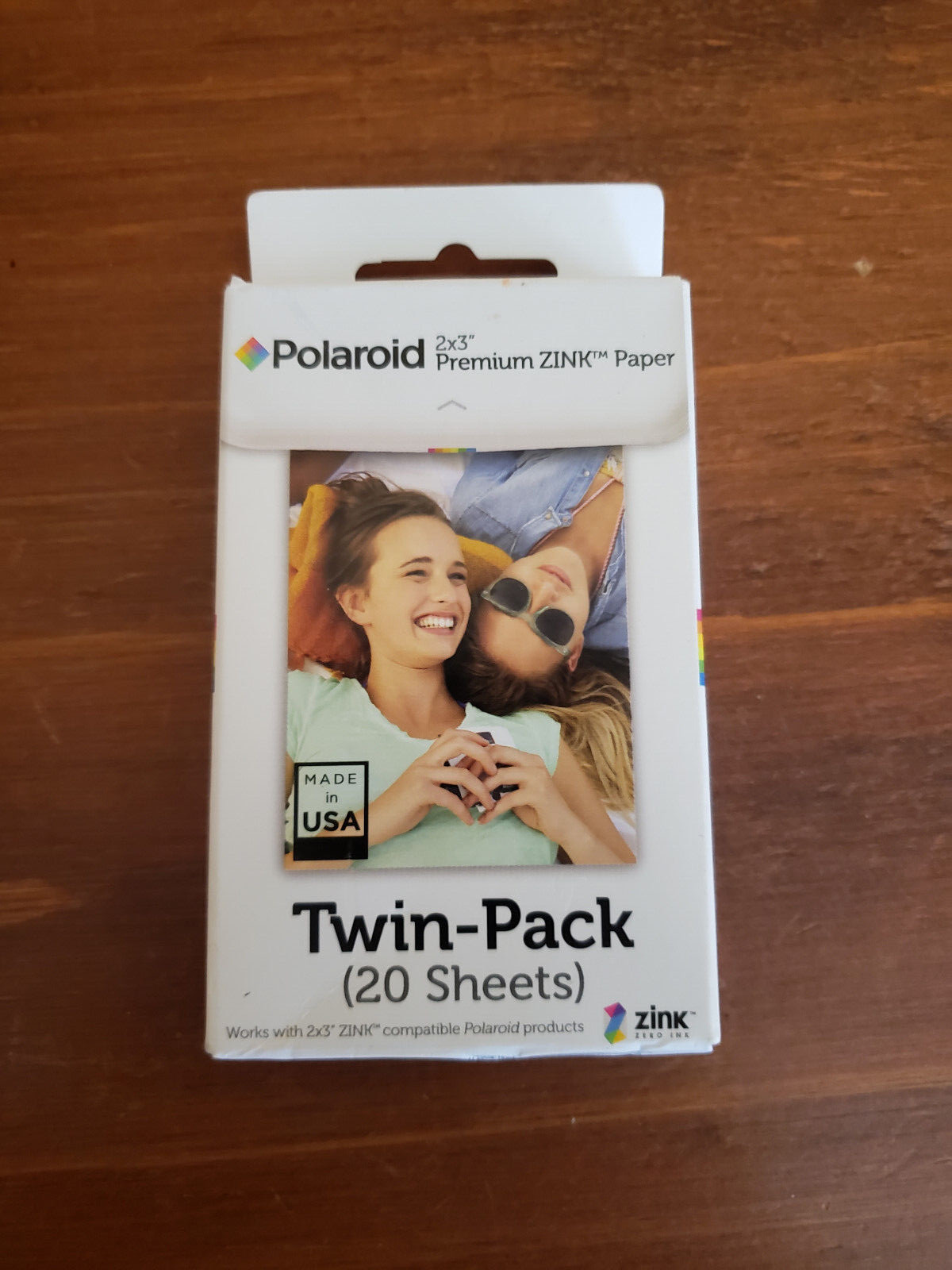 Polaroid Premium Zink Photo Paper 2"x3"  Factory Sealed NOS Twin-Pack 20 Sheets