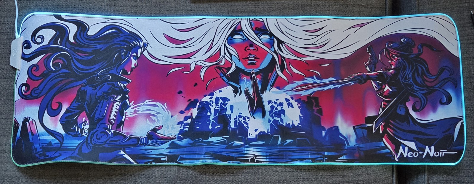 QcK Large Gaming Mouse Pad - Micro-Woven Surface & Non-Slip Rubber Base