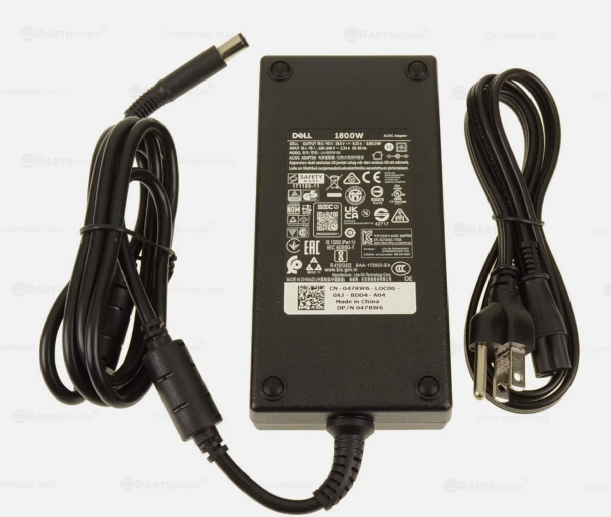 Genuine 180W Charger For Dell G3 15 17 3579 3779 G5 15 5587 LA180PM180 7.4*5.0mm