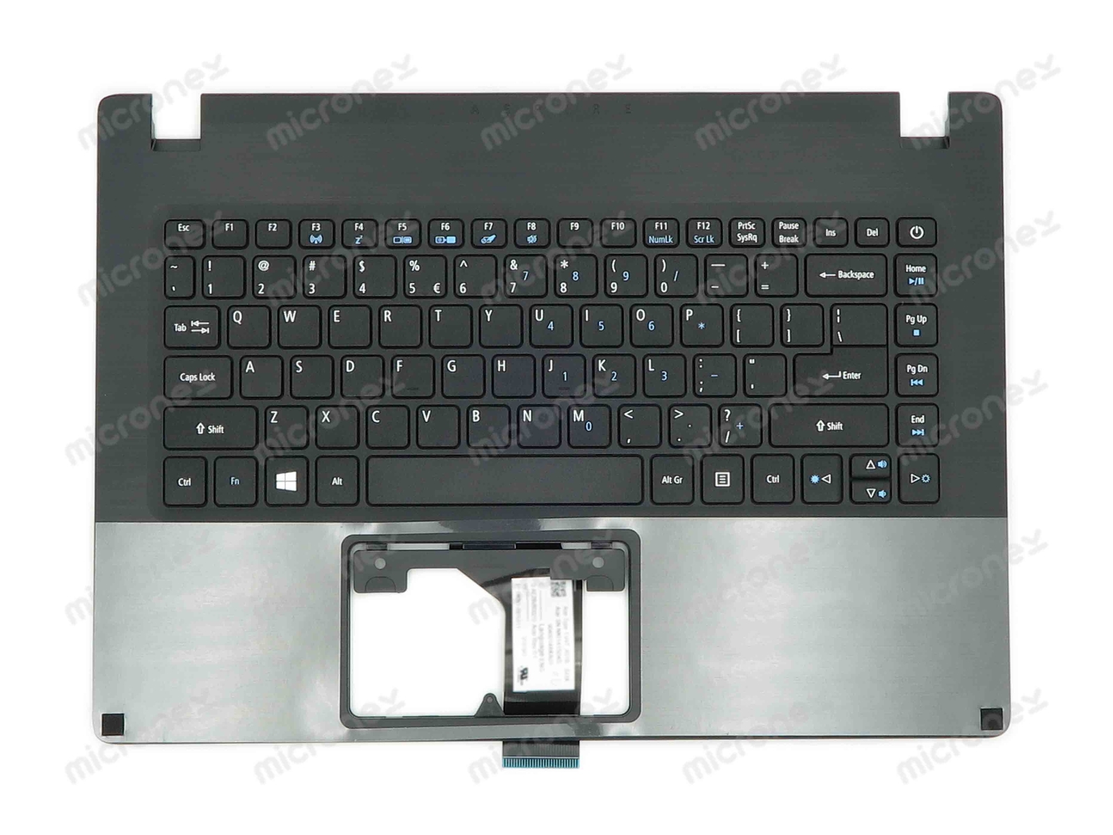 6B.SHXN7.028 FOR ACER Palmrest Non-Backlit Keyboard BLACK