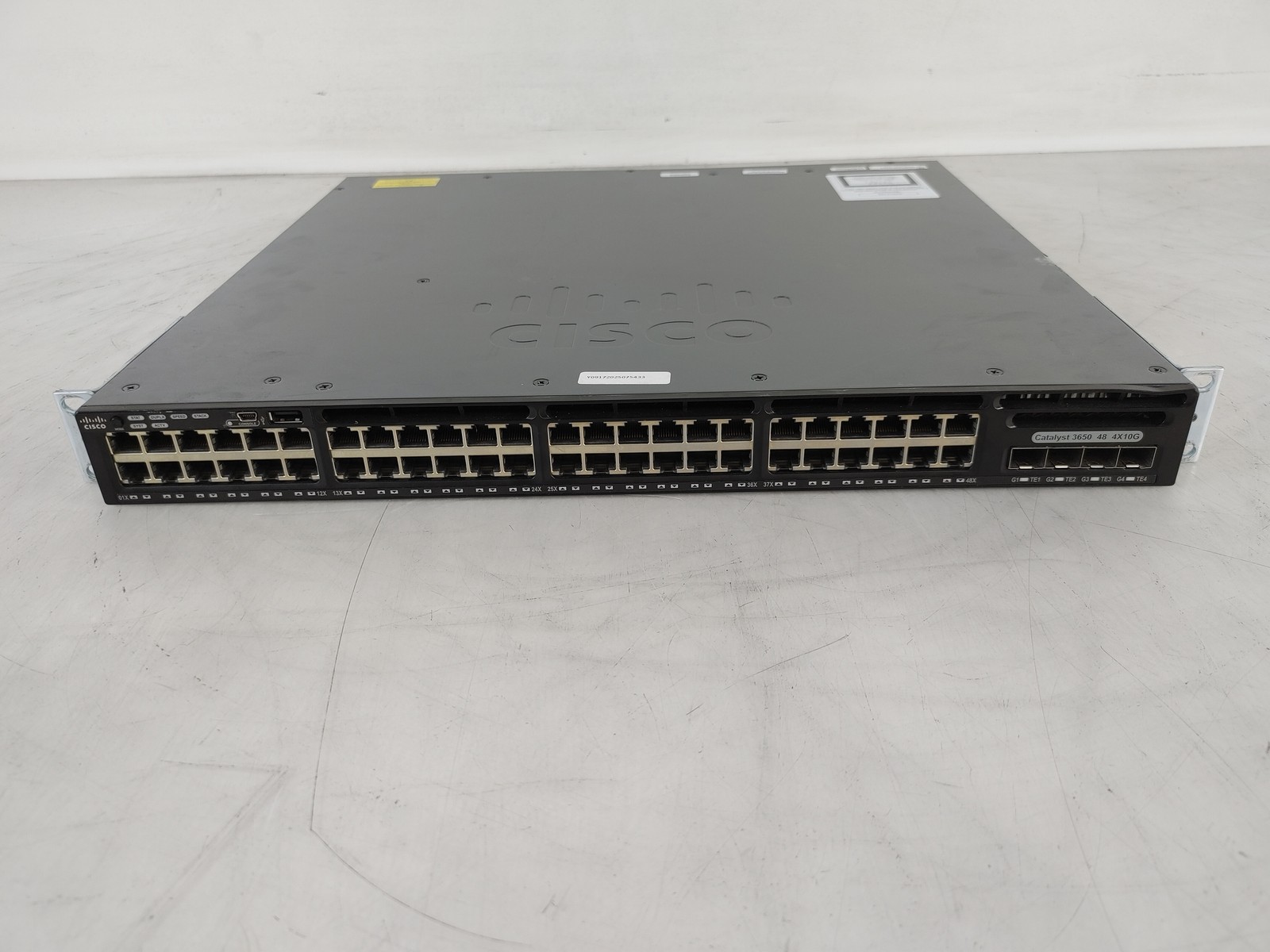 Cisco Catalyst WS-C3650-48TQ-S 48x 1GbE Gigabit Ethernet Managed Switch