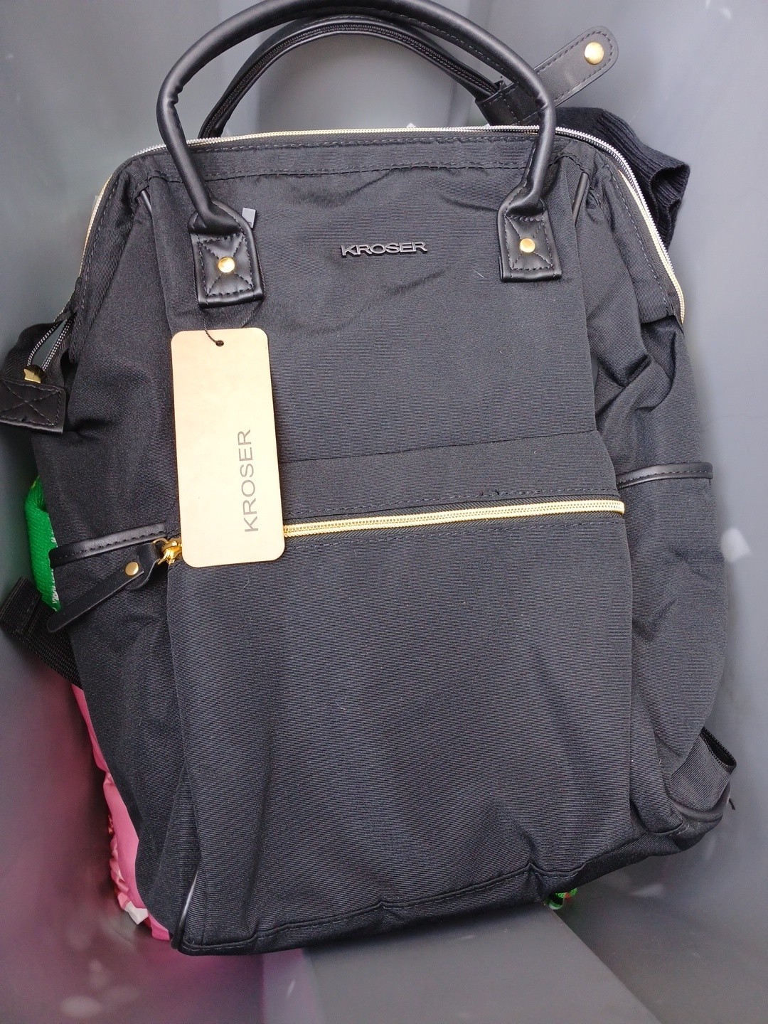 Kroser Laptop 14.1 Inch Black Backpack With USB Port School Stylish Bag Computer