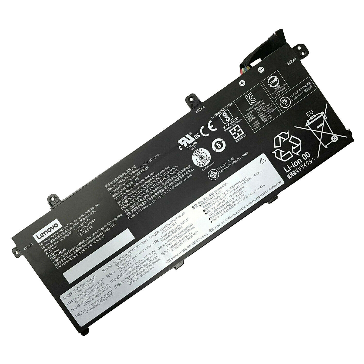 New Genuine Lenovo ThinkPad T43s T14 P14 Battery L18L3P73 SB10K97646