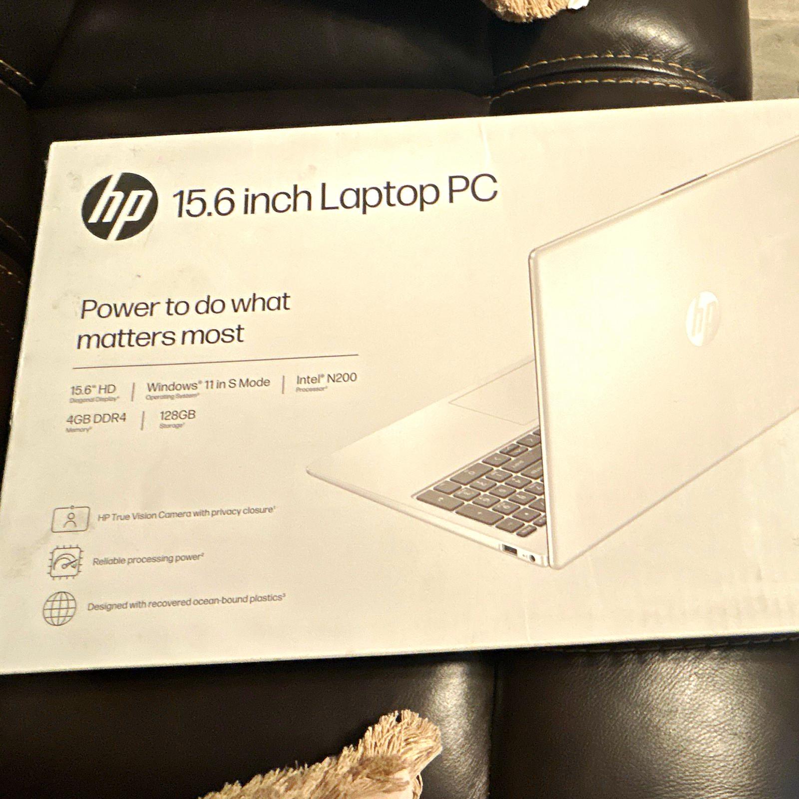 HP Laptop 15-fd0084wm 15.6" HD Intel N200 4GB 128GB UFS Win11 S Silver
