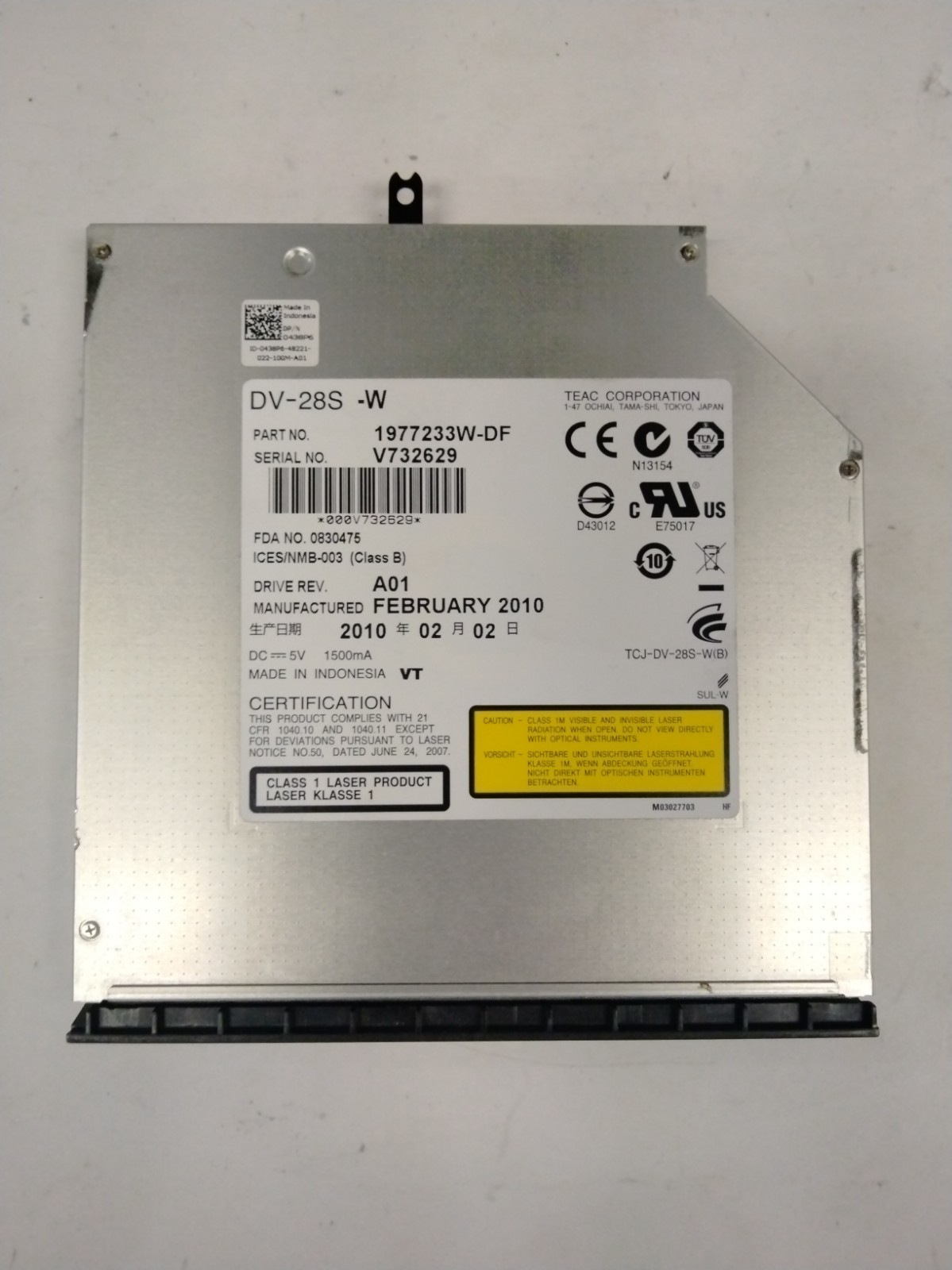 TEAC DV-28S-W Desktop/Laptop DVD-ROM Drive 1977233W-DF