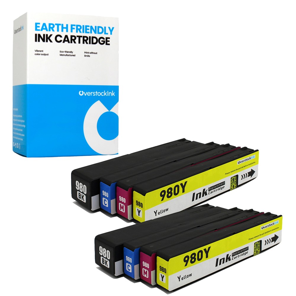 8-Pack OSI Compatible 980 Ink Combo fits HP OfficeJet Enterprise Color X555xh