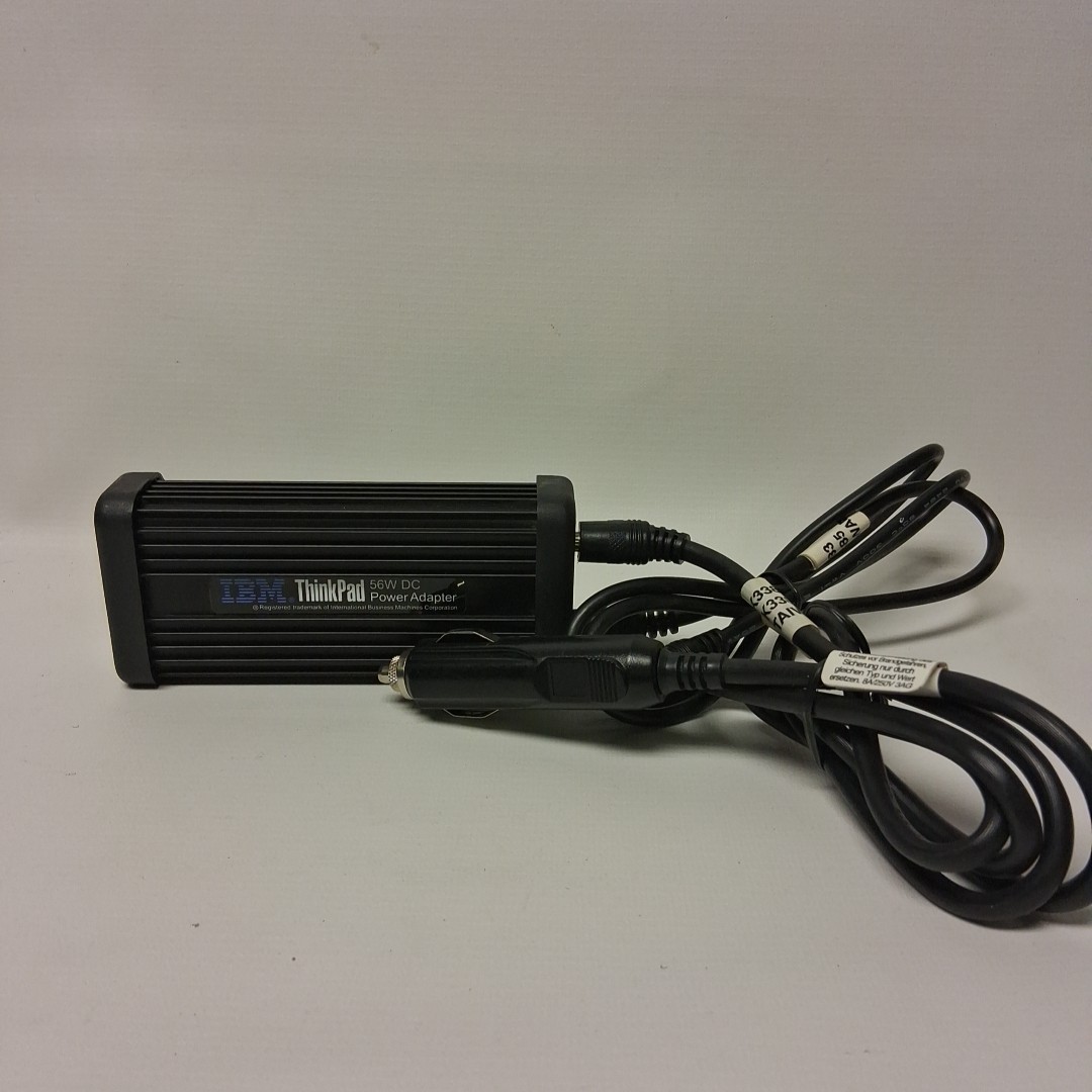 Laptop Auto-Air-Mobile Power Adapter 56W 12V DC  P/N 02K3382 W/ Cables....W9S3B1