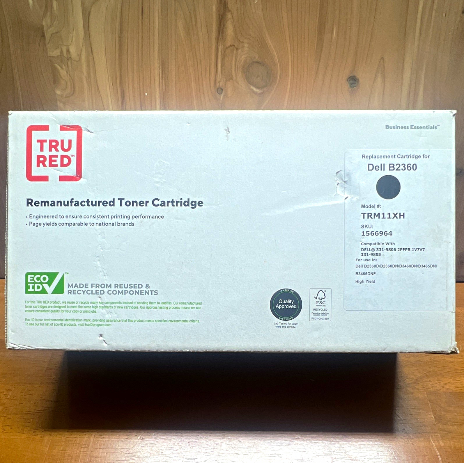 Tru Red Toner Cartridge TRM11XH for Dell B2360 Black Laser