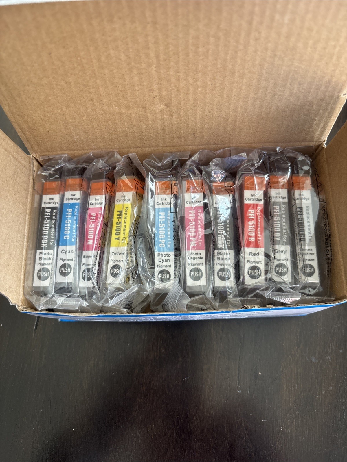 PFI-5100 10 Color Pack Ink Cartridges PFI5100 Ink Cartridge Tank PFI 5100 10 Col