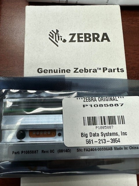ZEBRA **ORIGINAL** P1085887 Printhead  203DPI Printehead NEW **US SHIP**