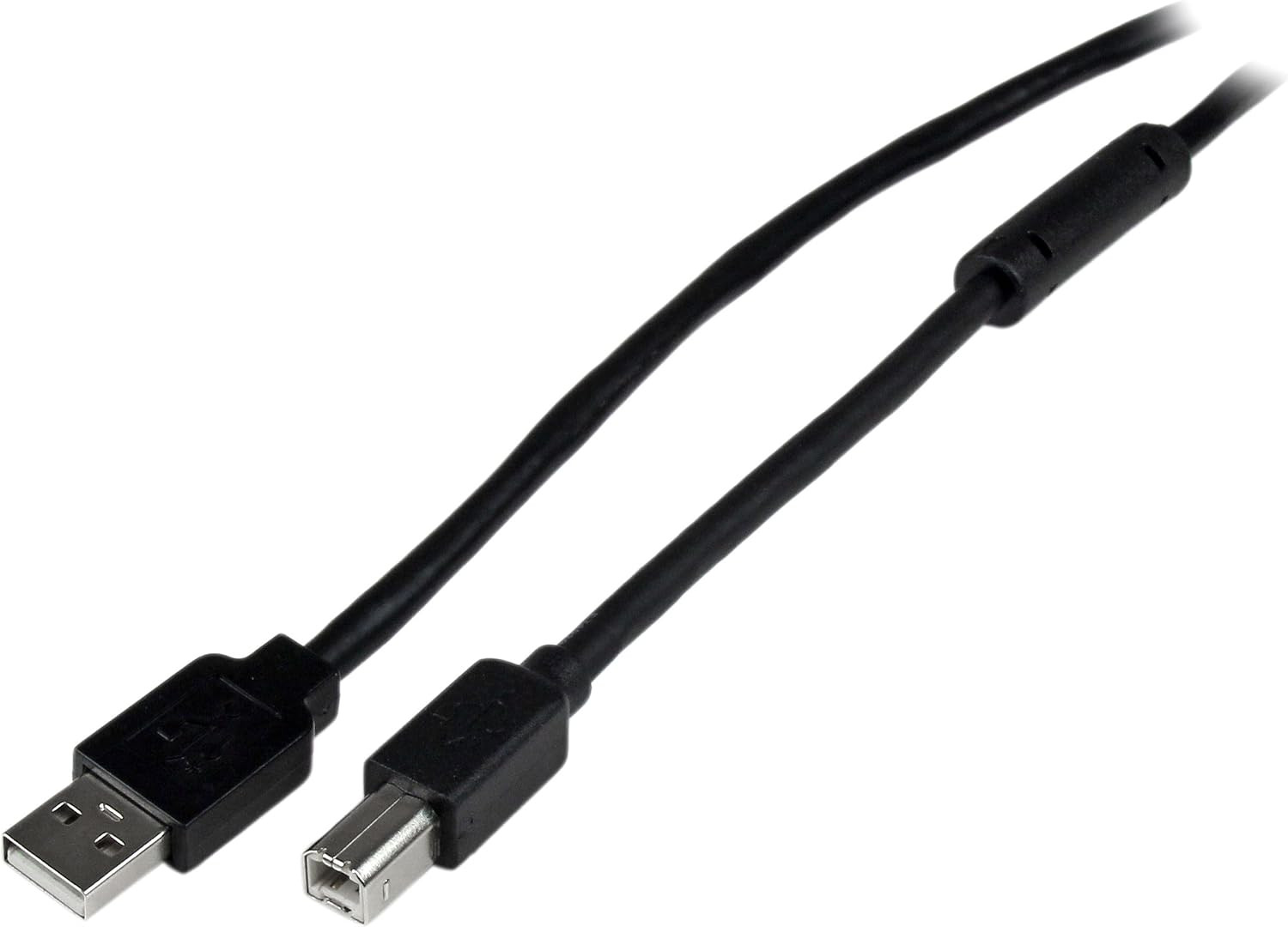 Startech 65Ft Active USB 2.0 Cable, USB-A to USB-B, Black (USB2HAB65AC)