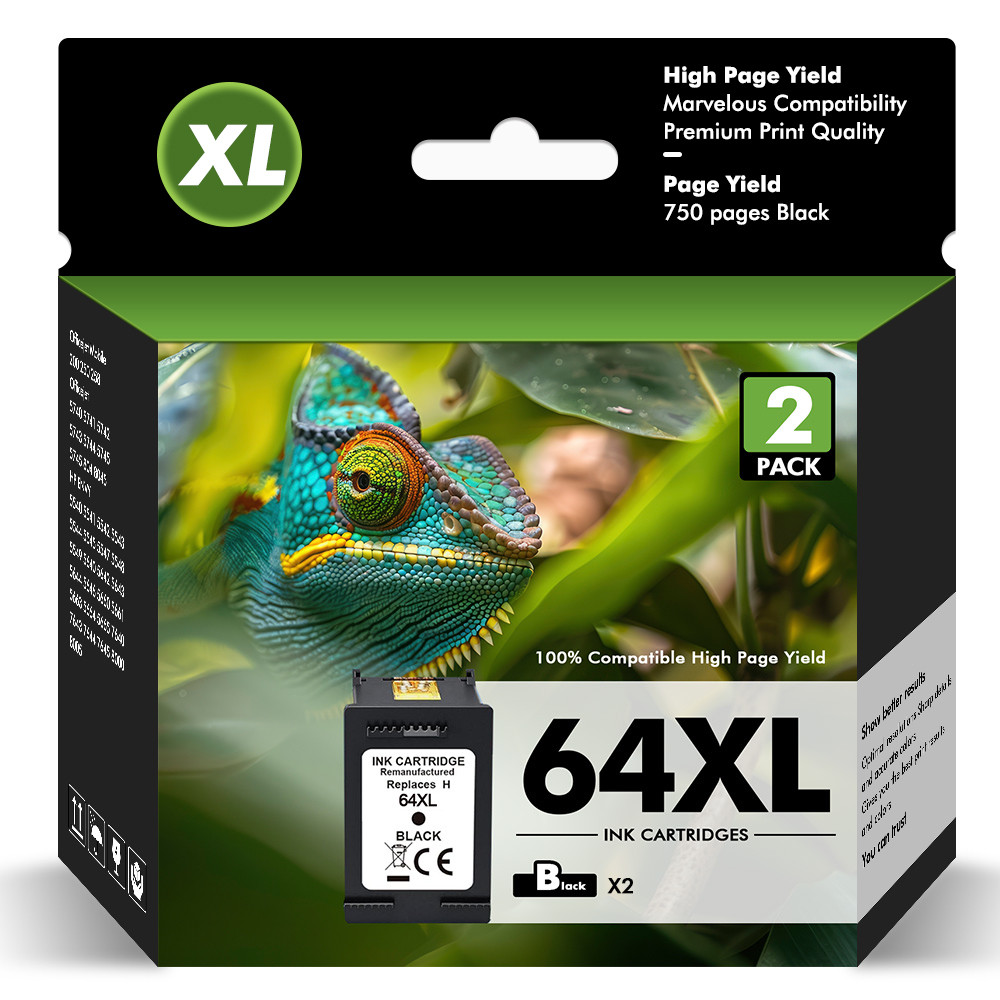 64 XL Ink Cartridge for HP 64XL ENVY 6234 6255 6258 7155 7800 7855 7858 7864 lot