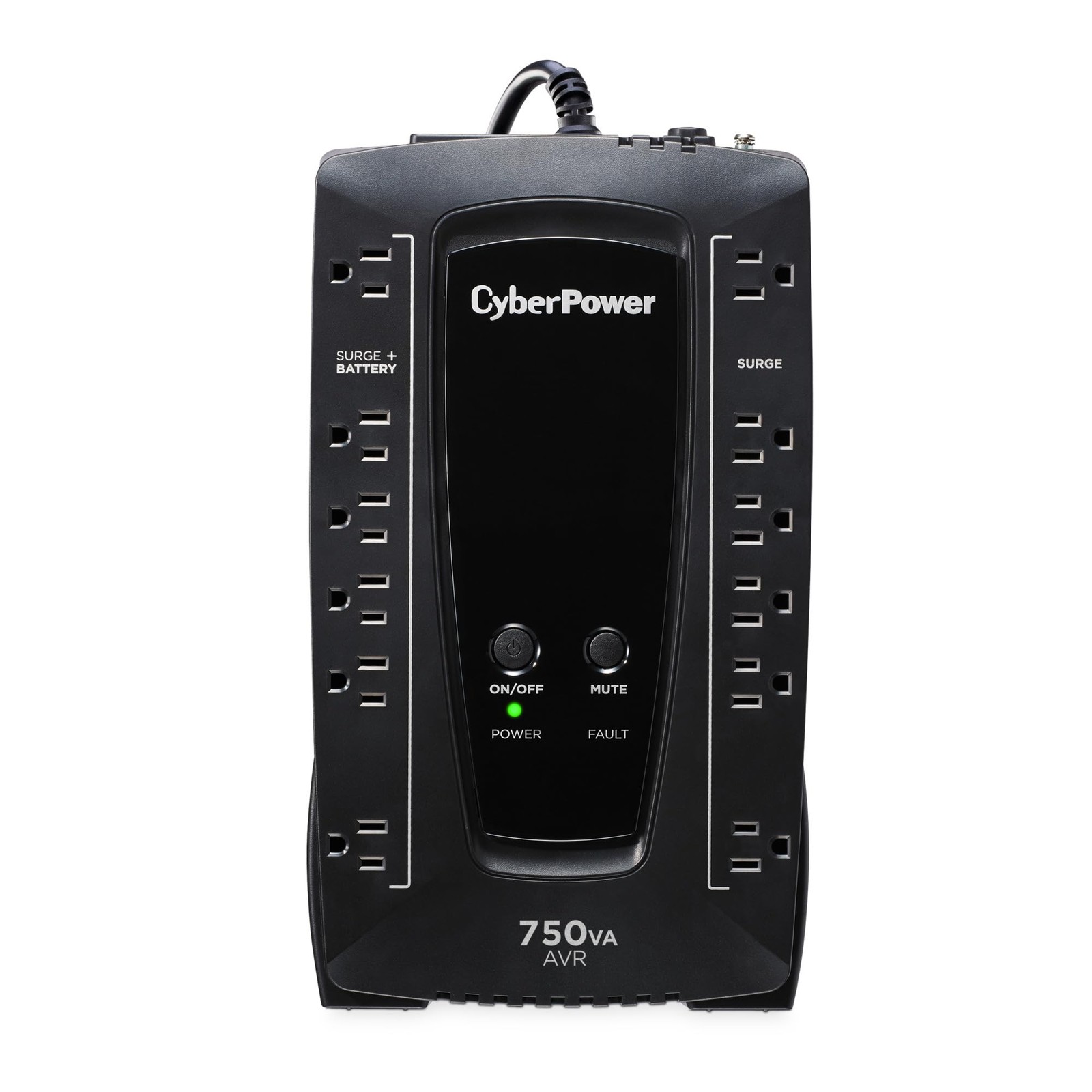 CyberPower 750VA UPS Battery Backup AVR Surge Protector for Electronics 450W