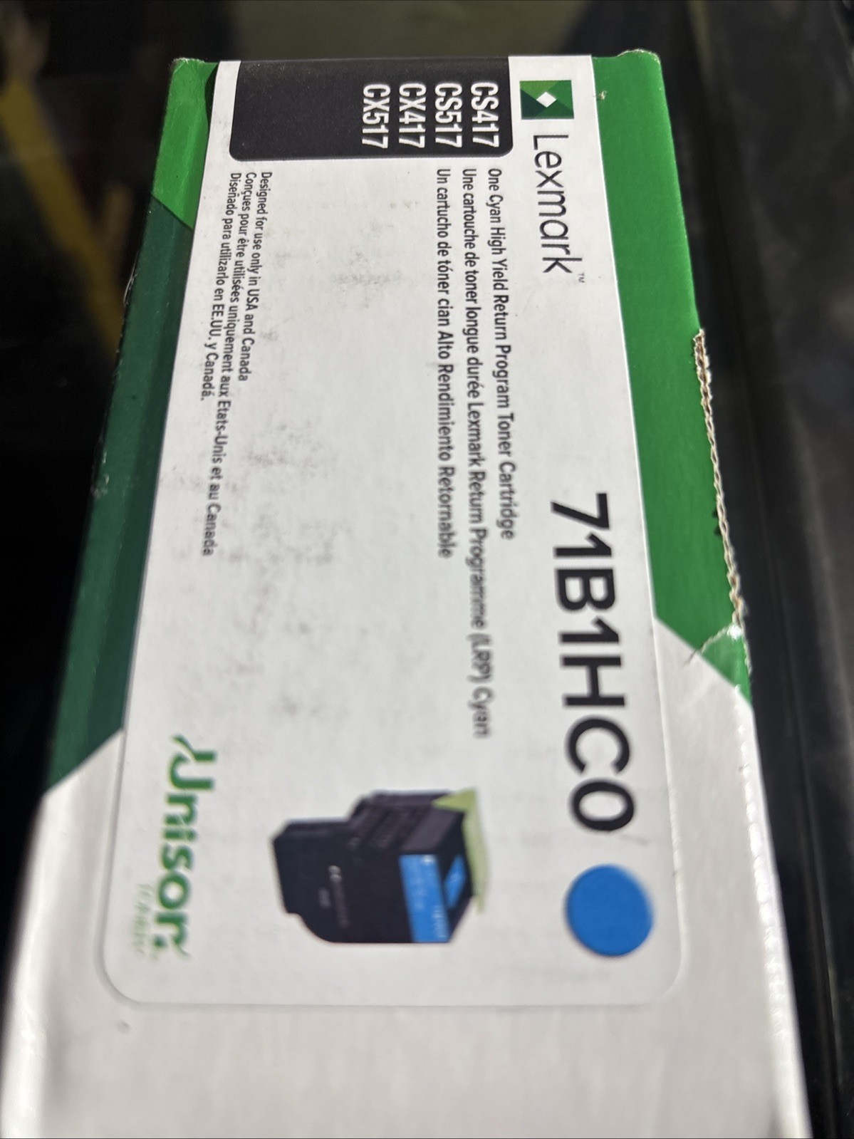 Lexmark 71B1HC0 Cyan High Yield Laser Toner