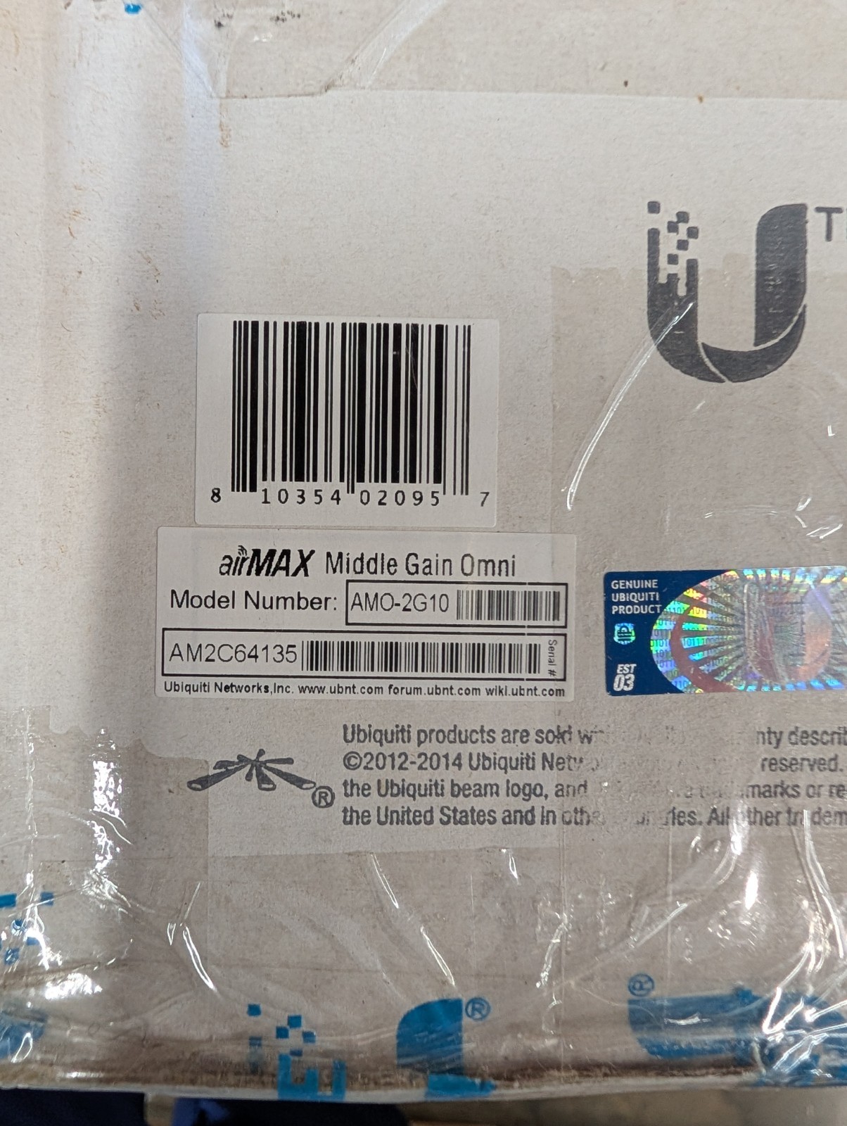 NEW Ubiquiti airMAX Omni AMO-2G10