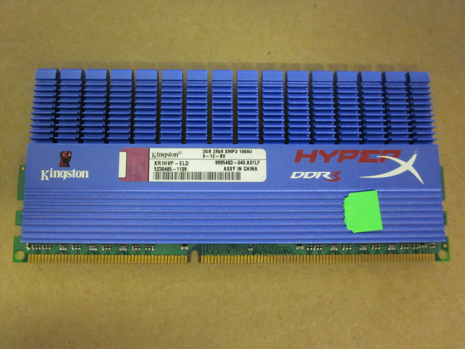 GENUINE Kingston HyperX 2GB 2Rx8 XMP3 1866U DDR3 9-12-BO XR1HVP-ELD