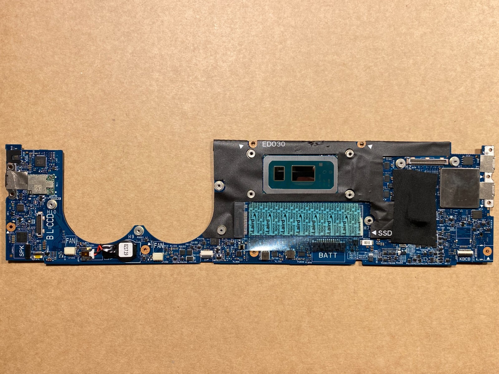 NEW Dell XPS 13 9380 Motherboard Intel i7-8565u 16GB 4RW21 88MRW NF3WD LA-E672P