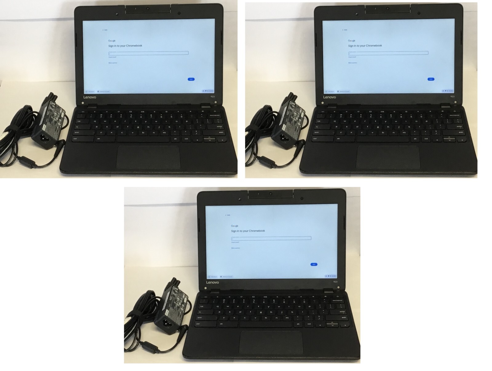 Lenovo Chromebook N23 Laptop 11.6" 4GB RAM 16GB SSD HDMI Wi-Fi Bluetooth Qty: 3