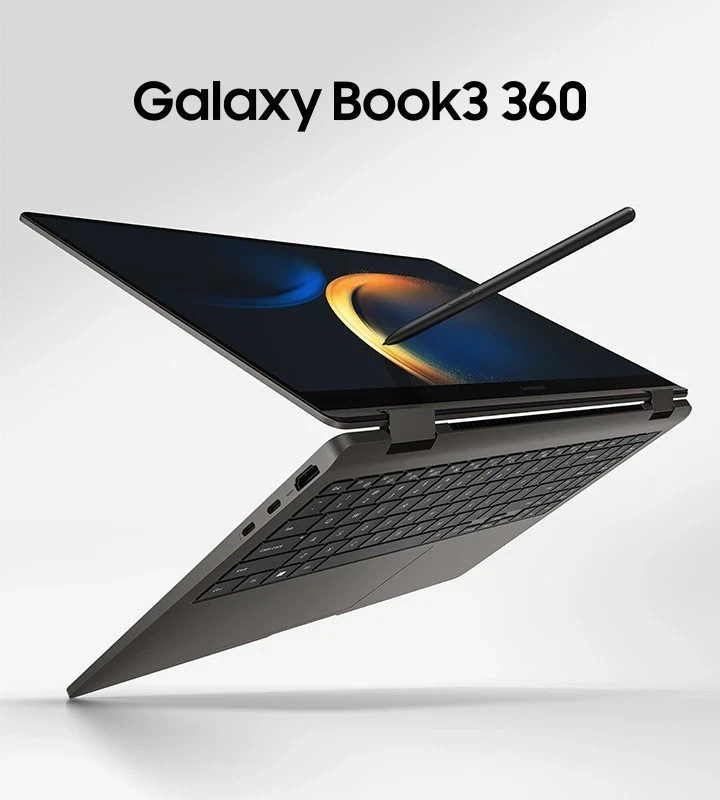 Samsung Galaxy Book3 360 15.6" AMOLED i7 16GB 2-in-1, Graphite - read