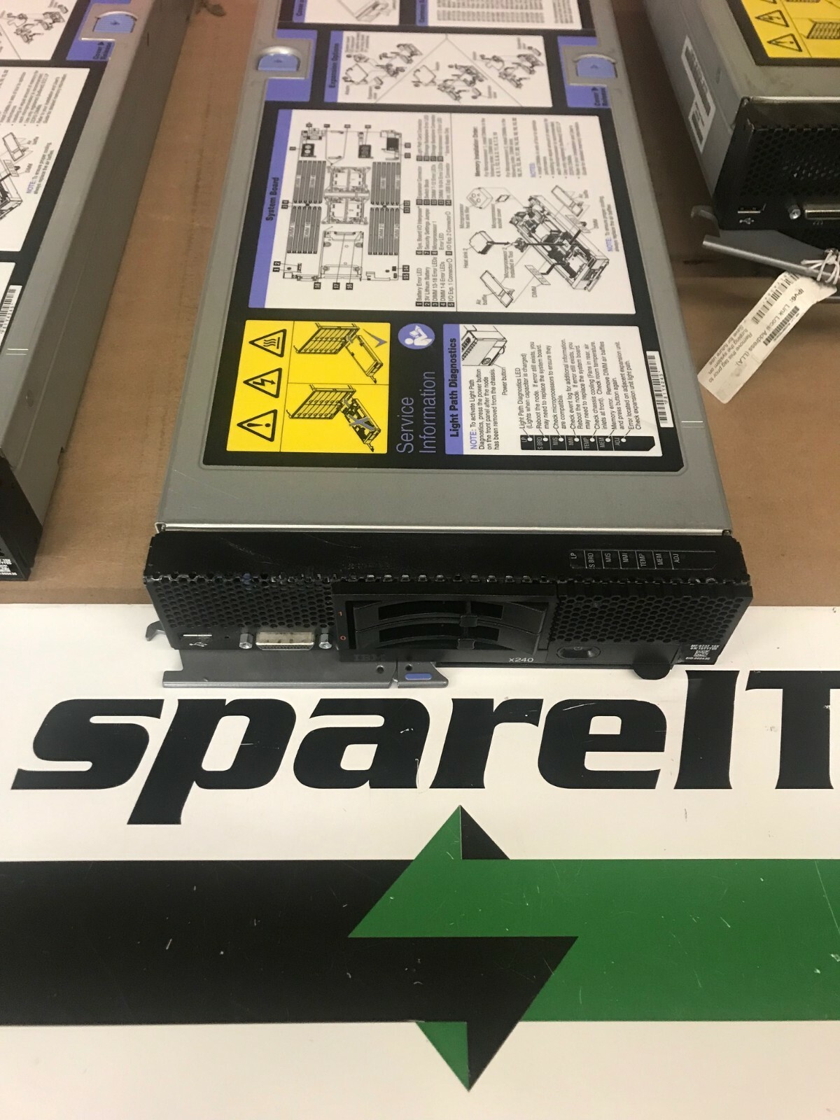 IBM 8737-AC1 FLEX BLADE 2 x E5-2690 2.90GHZ 20M 8C  8737-15X x240