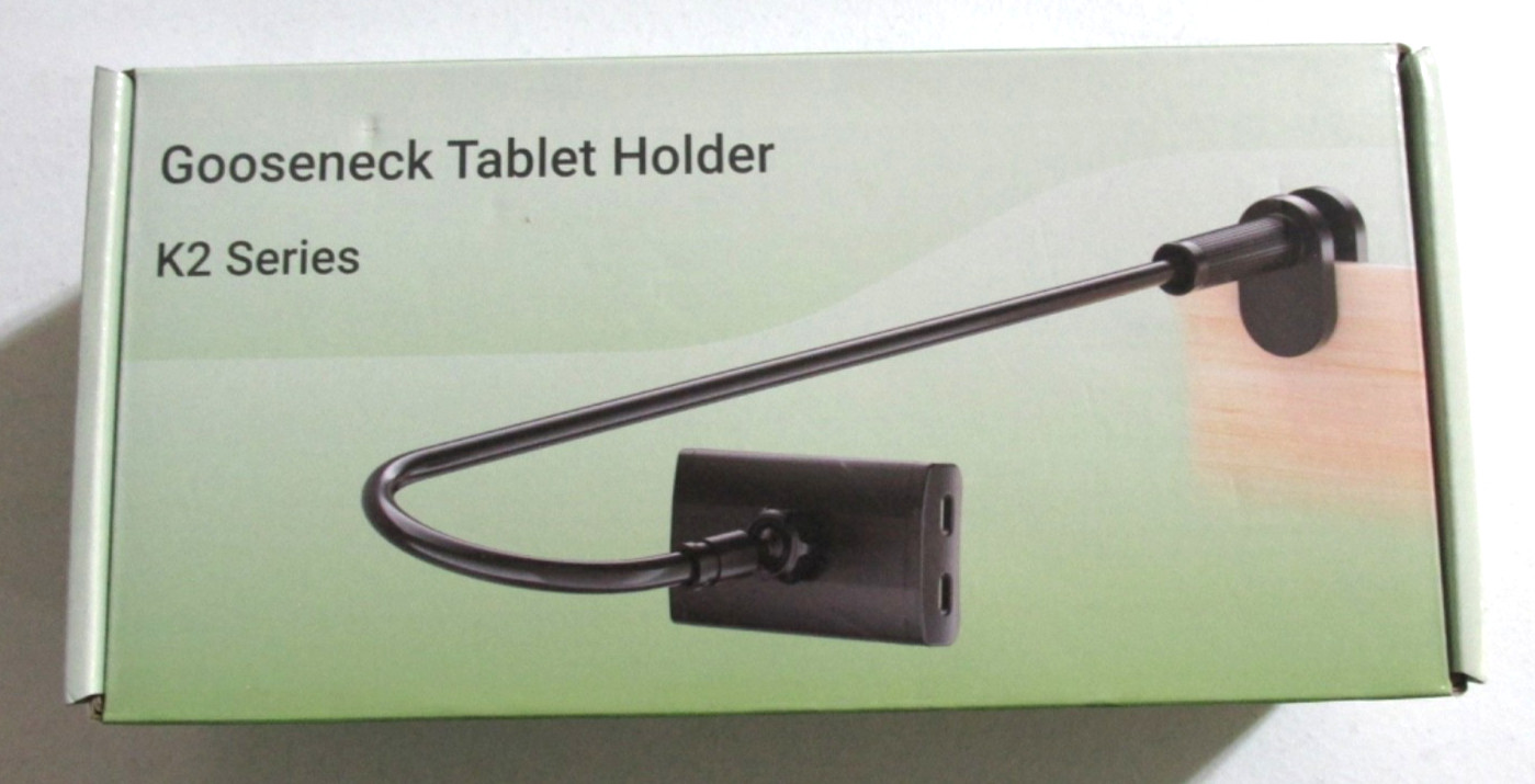 Gooseneck Tablet Holder for Kindle Reading in Bed with Page Turner Remote, Ha...
