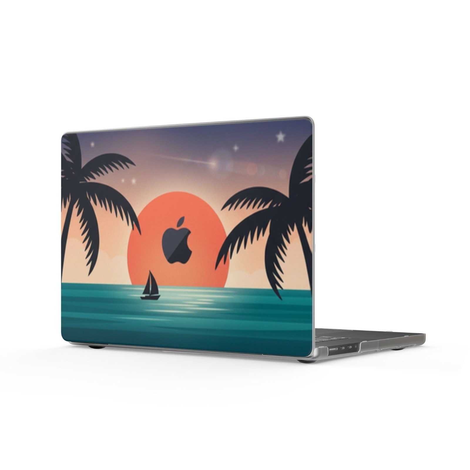 Tropical Sunset Palm Beach MacBook Case | Matte Laptop Case