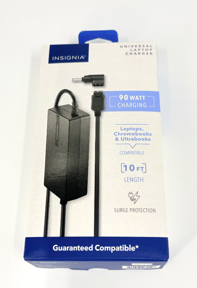 Genuine Insignia 90 Watt Universal 10 Foot Laptop Charger
