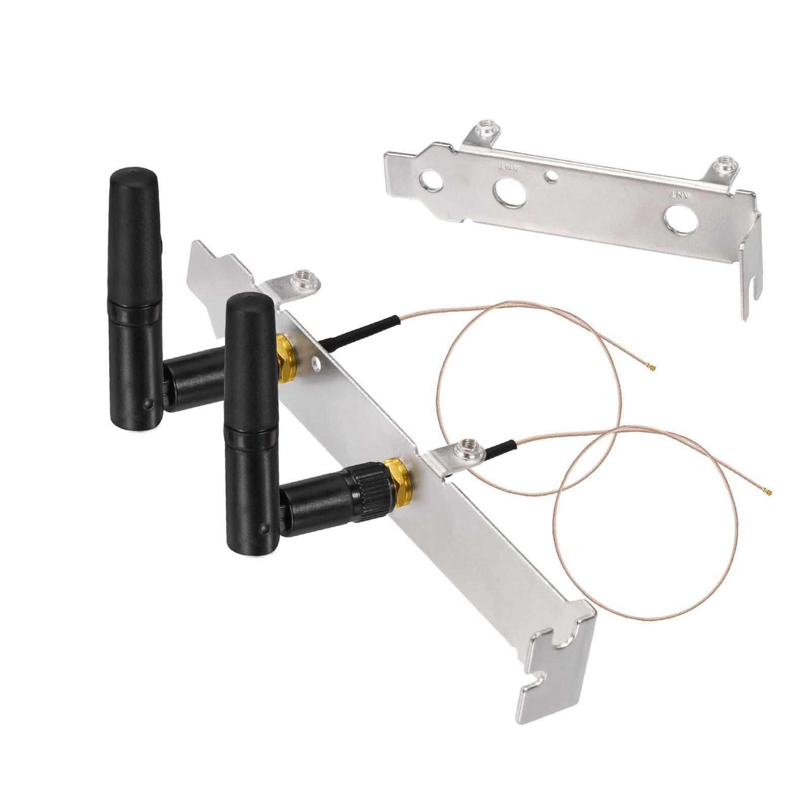 Short Dual-Band WiFi Antenna Kit 2.4/5GHz for PCIe Network Cards (6-Pack)