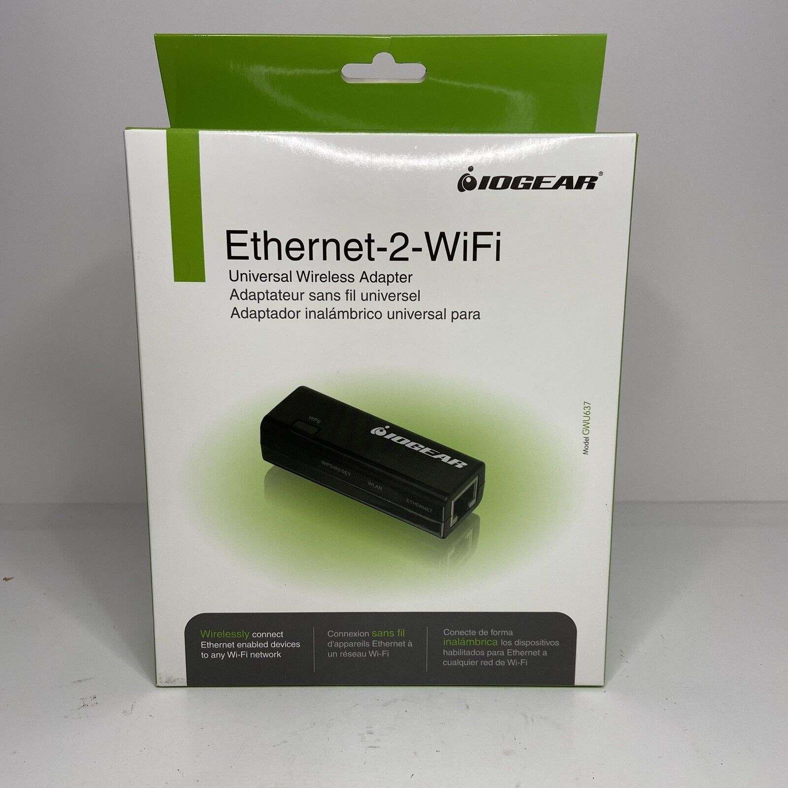 *IOGEAR Ethernet-2-WiFi Universal Wireless Adapter, NEW*