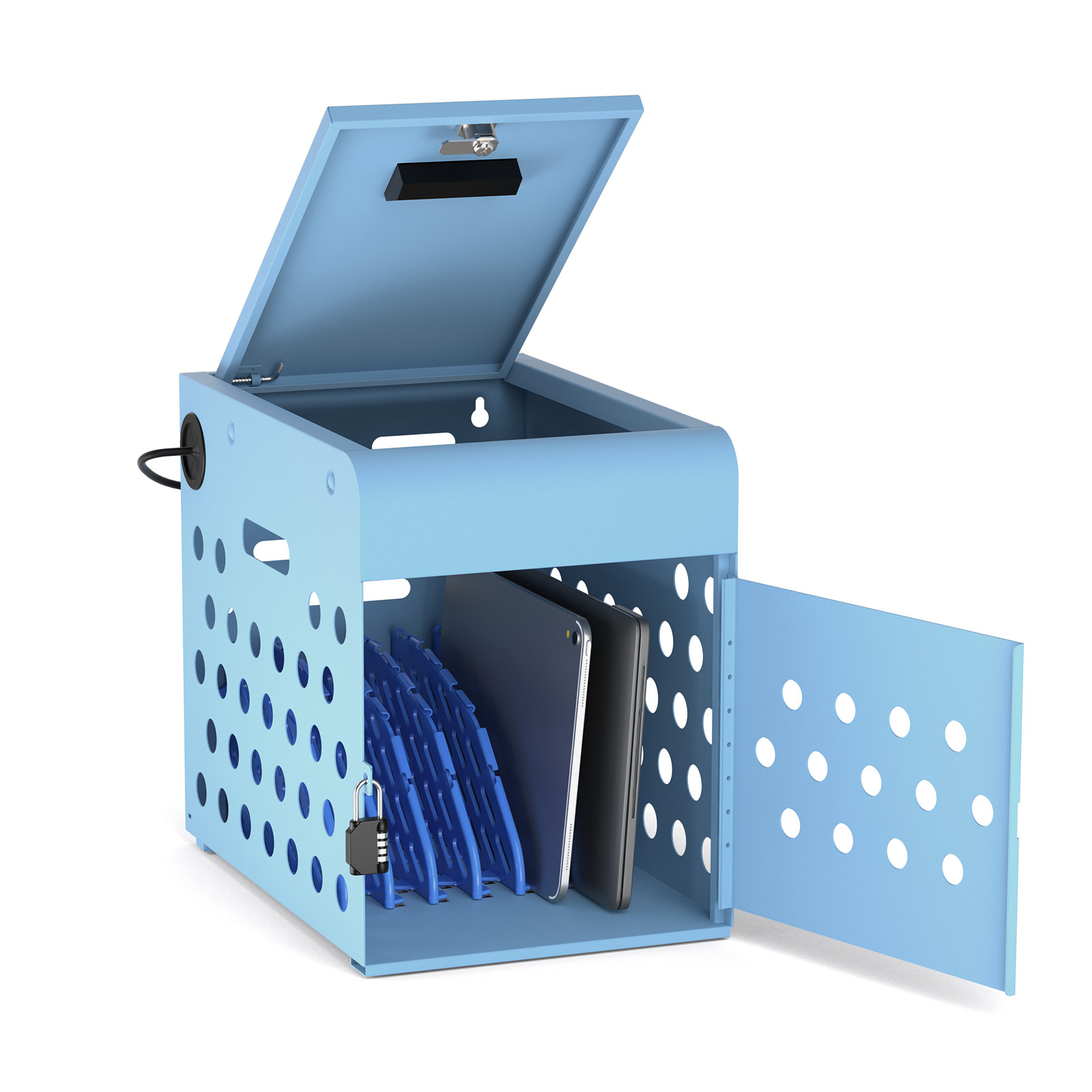 8 Deceive Charging Station Cabinet for Chromebook, Laptop Lock Box for Classroom