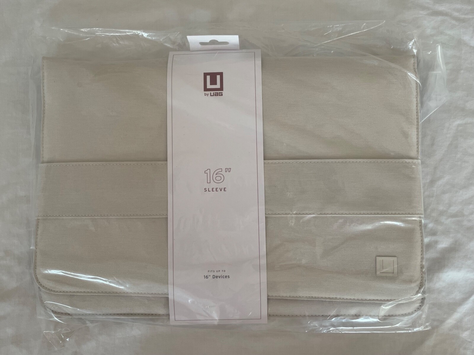 GENUINE U by UAG - 16" Tablet Sleeve -Fits up to 16" Devices -Marshmallow Cream