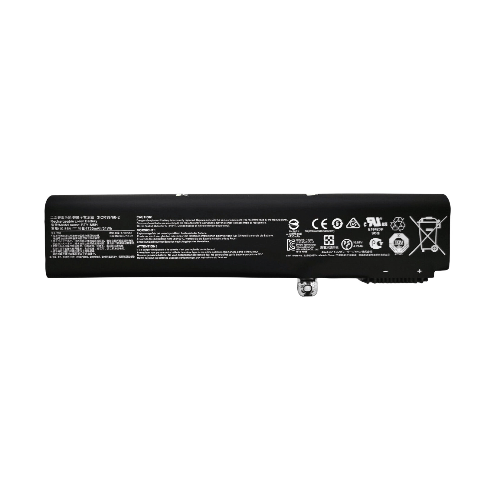 Genuine BTY-M6H Battery For MSI GP72 GL62 GL72 GP63 GE75 GE62 GE63 GE72 GP62 New