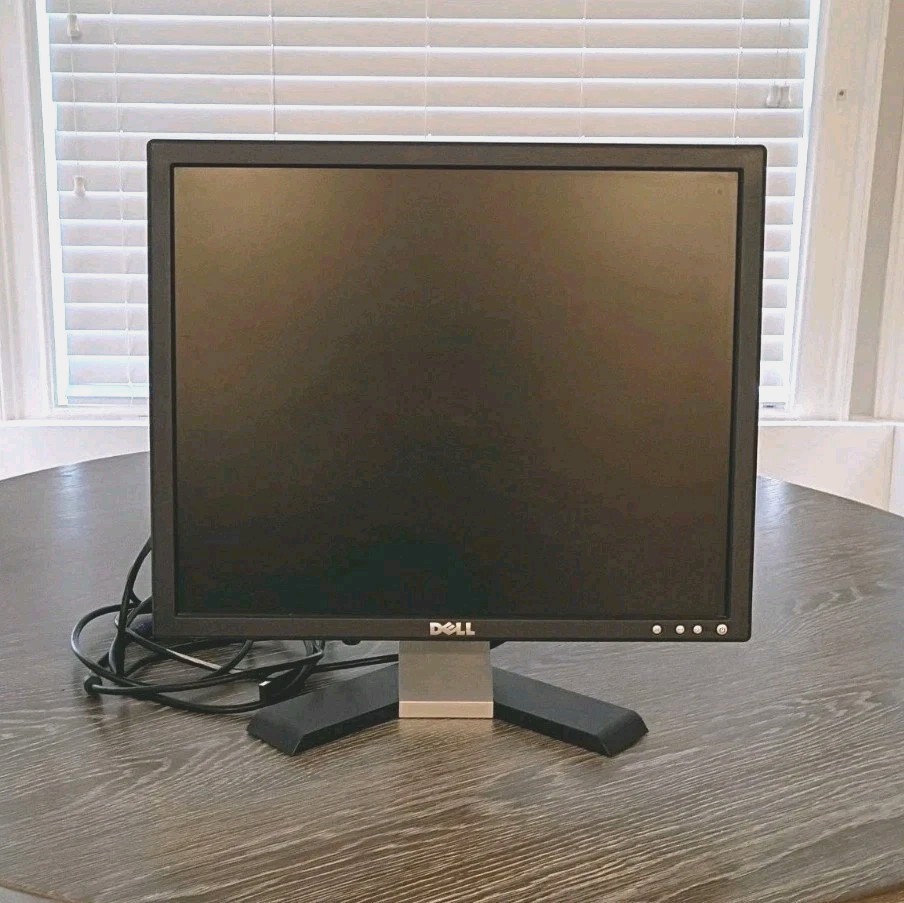 Dell 19" LCD Slim Flat Panel Monitor E196FPF  Tested & Working ~ Includes Cables