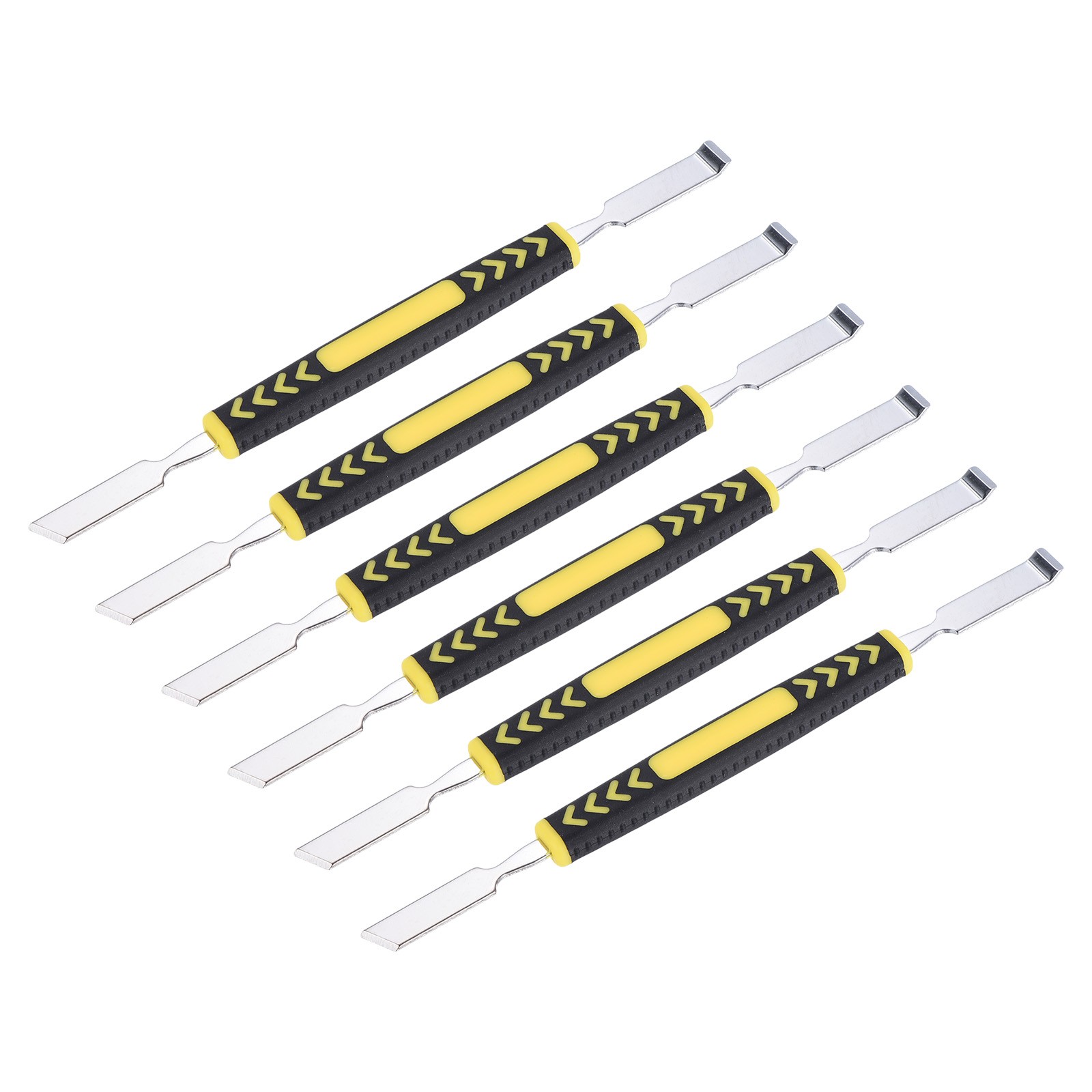 6pcs Small Metal Crowbar Double Head Metal Spudger Pry Bar Opening 6x0.3"