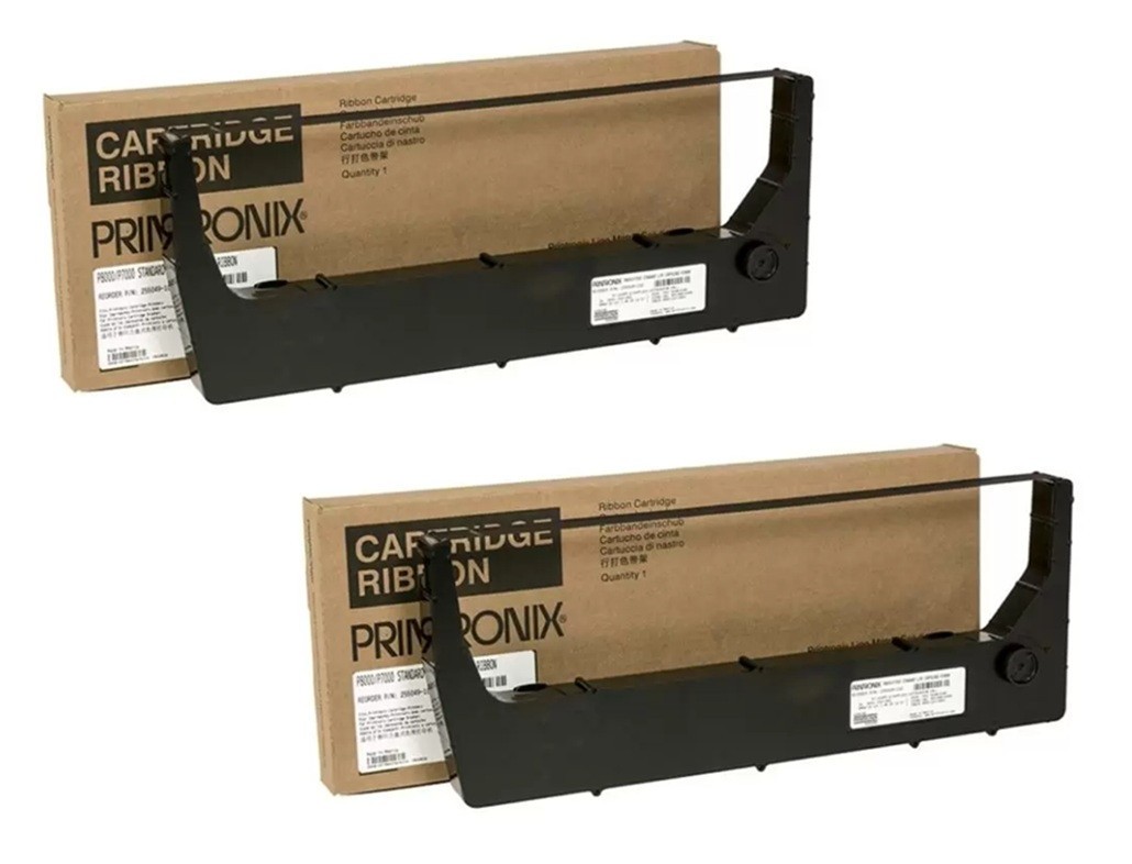 2 x Printronix P7000 P8000 DP 9000 9500 9532 9632 Color Ribbon - Extended