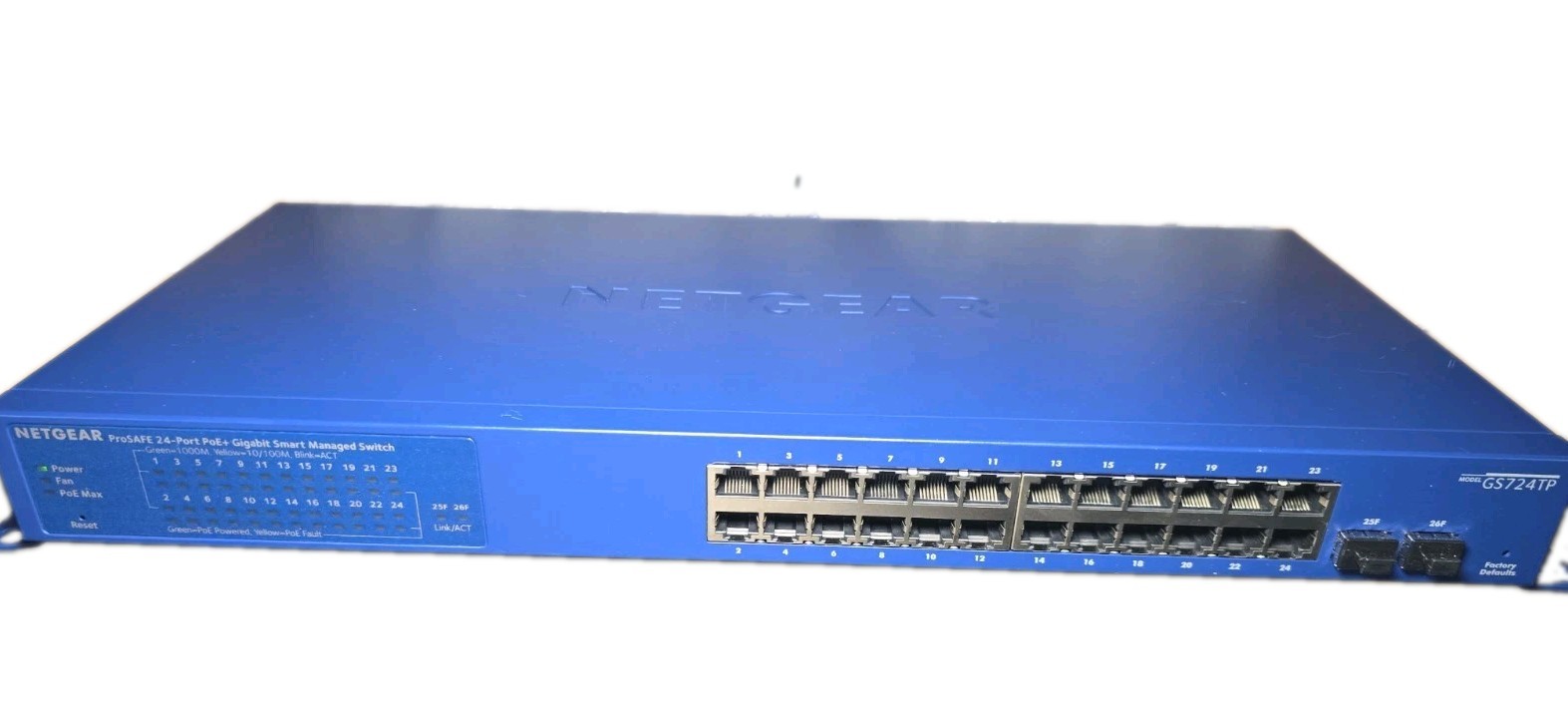 NETGEAR ProSAFE GS724TPv2 24-Port Gigabit PoE Smart Switch