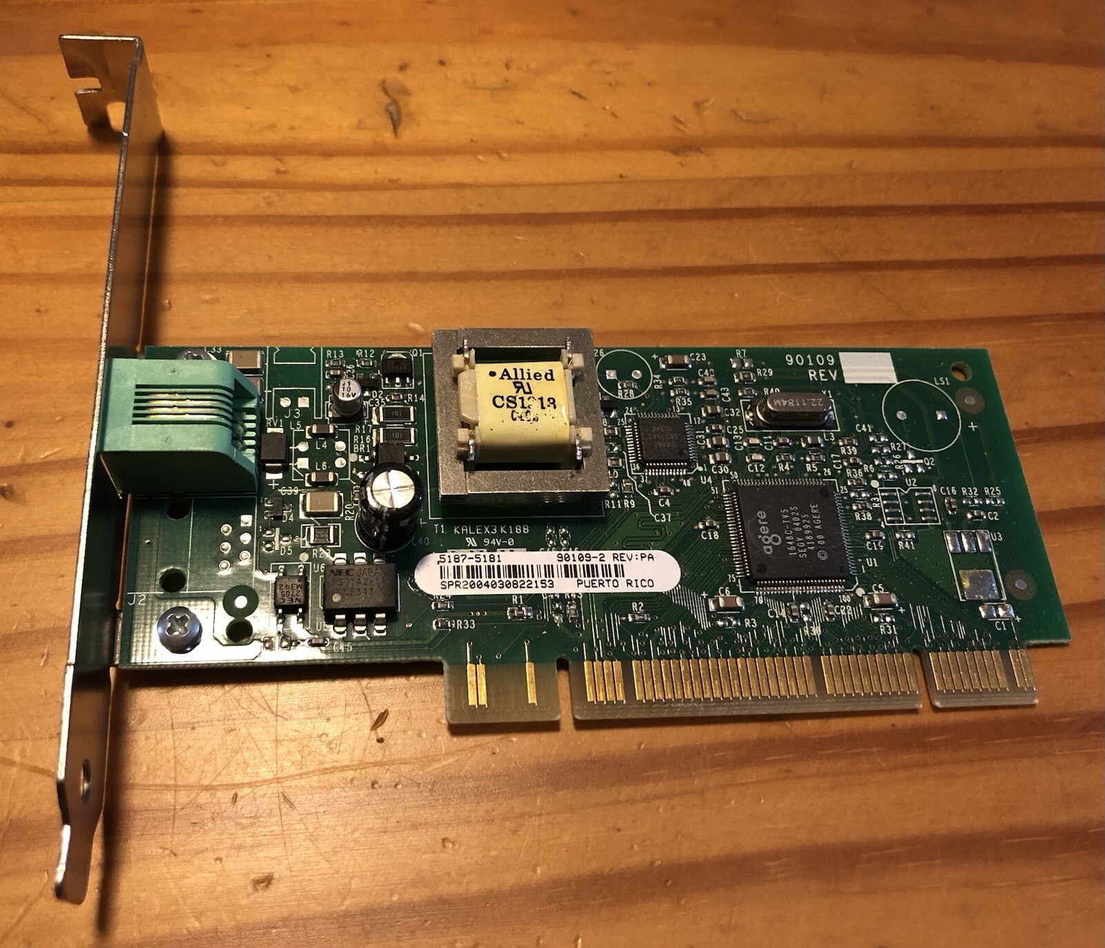 HP 5187-5181 SMART Modular Technologies 90109-2 56k V92 PCI Modem Xy6