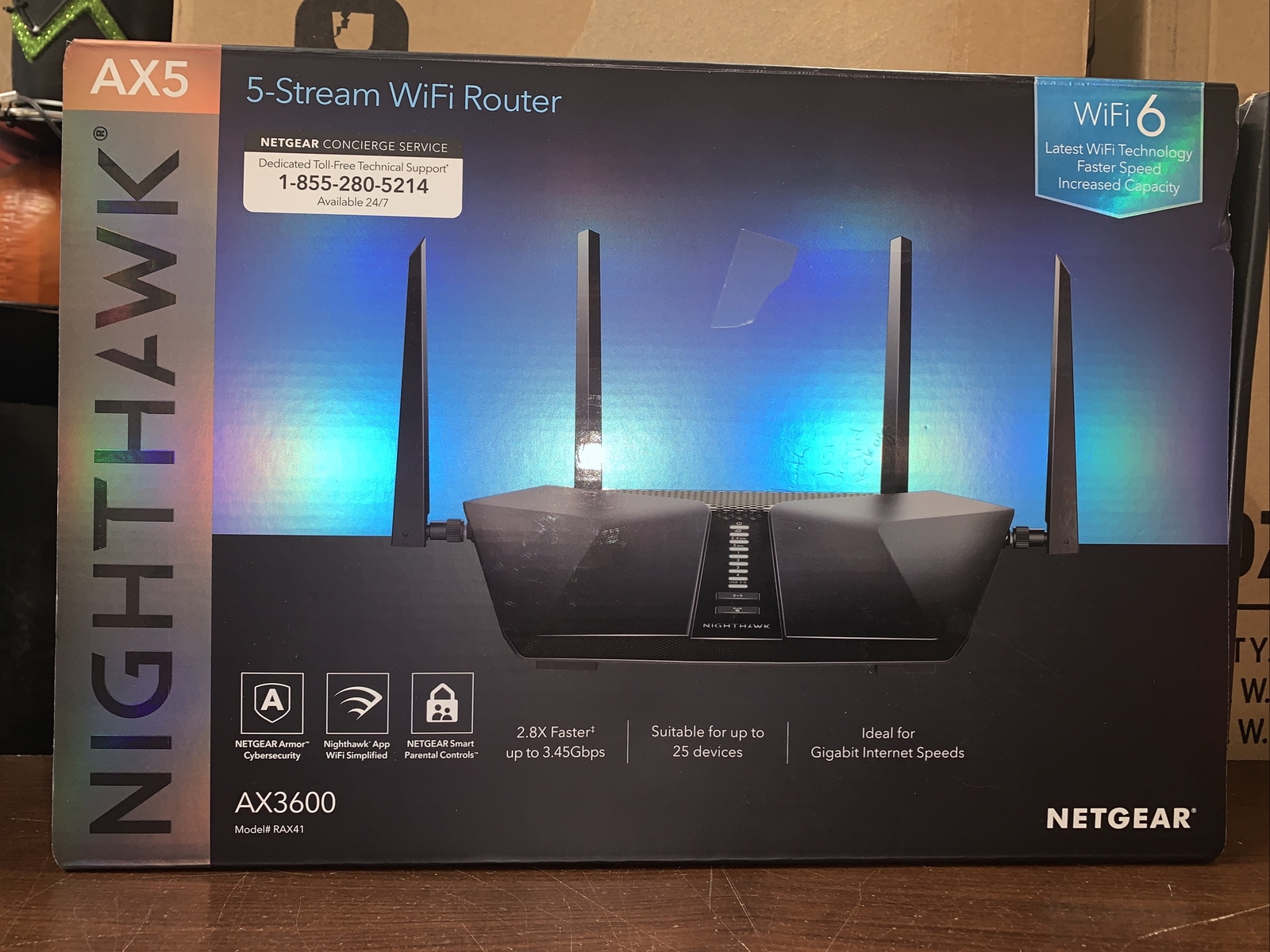 Netgear Nighthawk AX5 5-Stream wifi rounter RAX41