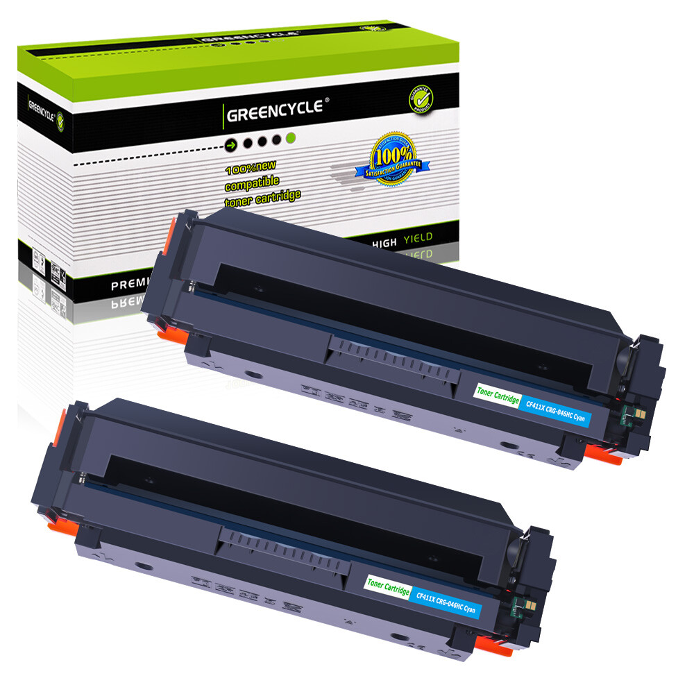 2PK 046H Cyan Toner fits for Canon 1254C001 LBP654Cx LBP653Cdw LBP654Cfw Printer