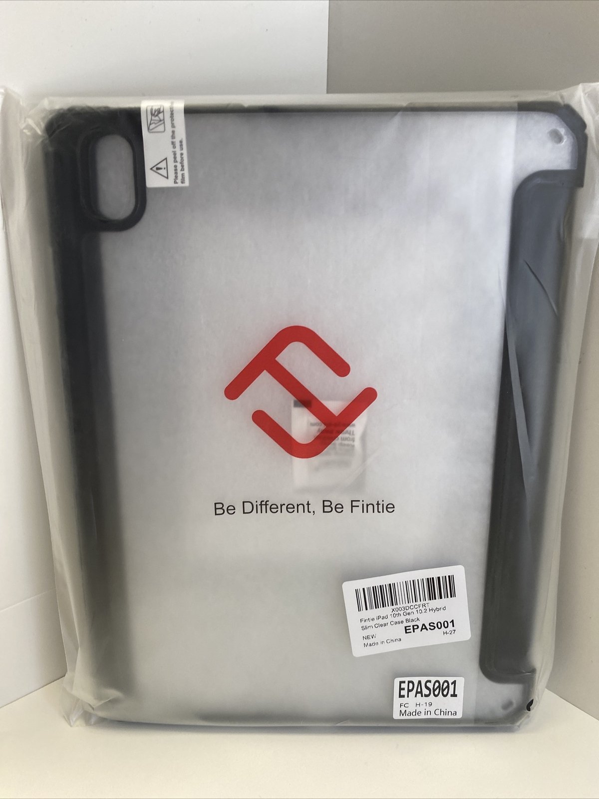 Fintie ipad 10th gen 10.2 hybrid slim clear case black