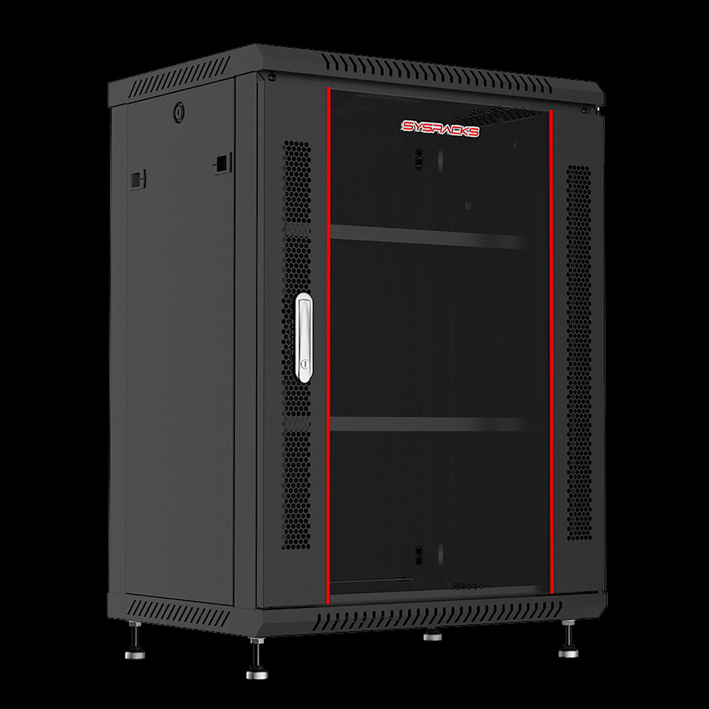15U 24" Deep Wall Mount IT Network Server Rack Cabinet Enclosure FREE ACCESSORY