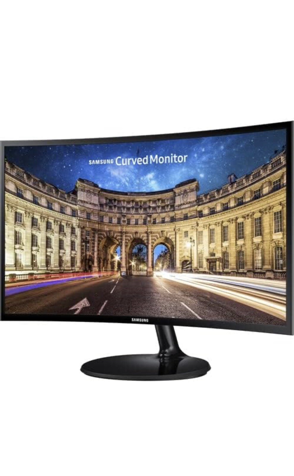 Samsung 27" Class CF39 Series FHD FreeSync Curved Monitor.  NEW.  White
