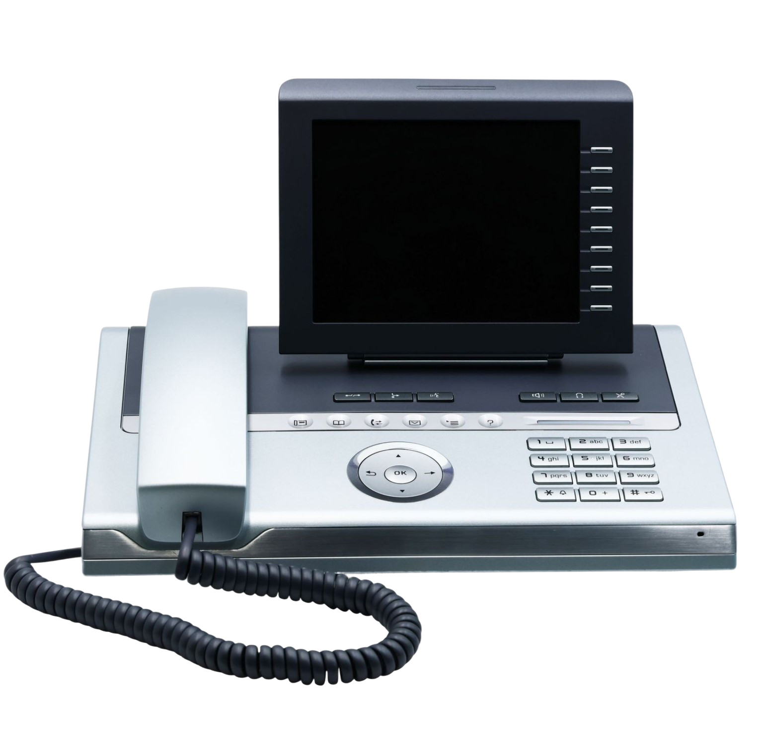 New - Unify Siemens OpenStage 80 HFA Silver Blue OVP - S30250-F600-C103